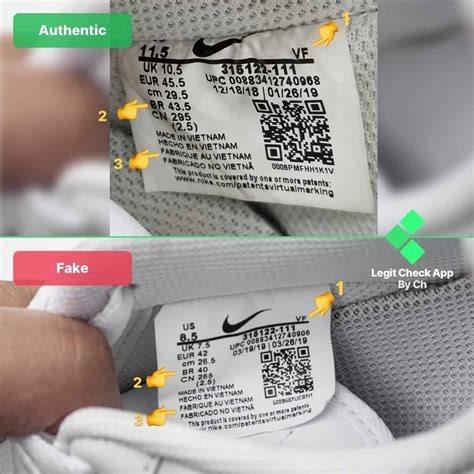 fake nike check|how to identify a fake nike.